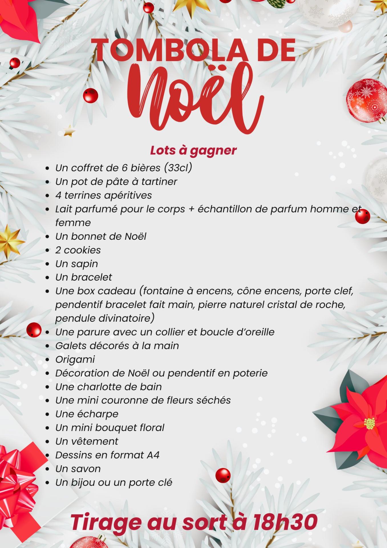 Tombola de noel 2024